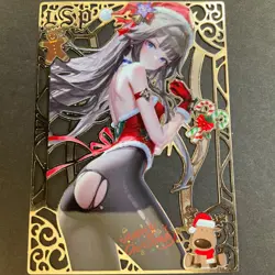 Goddess Story Gold METAL Card - Maiden Party - Serial Number #/100! Anime Girl - Image 1
