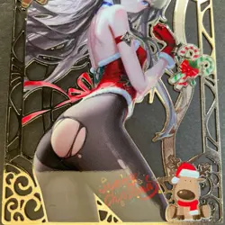 Goddess Story Gold METAL Card - Maiden Party - Serial Number #/100! Anime Girl - Image 2