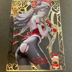 Goddess Story Gold METAL Card - Maiden Party - Serial Number #/100! Anime Girl - Image 4