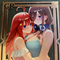 Goddess Story Gold METAL Card - Serial Number #/100! Anime Waifu Nakino - Image 2