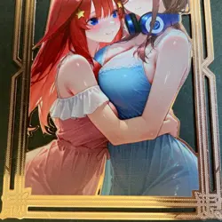Goddess Story Gold METAL Card - Serial Number #/100! Anime Waifu Nakino - Image 3