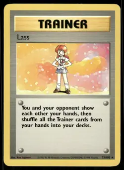 Pokemon Cards Lass 75/102 Base Set Rare NM *2 - Image 1