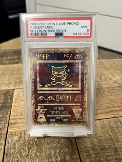 Pokemon Ancient Mew 2000 PSA 9 MINT Game Movie Promo Pokemon Card *Rare Swirl * - Image 1
