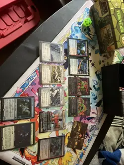 TMNT MTG Foil Borderless Card Lot +Spin Down Counter, And Box Of Cards All N/M - Image 1