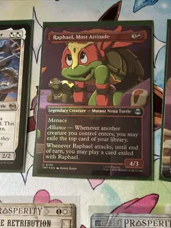 TMNT MTG Foil Borderless Card Lot +Spin Down Counter, And Box Of Cards All N/M - Image 3