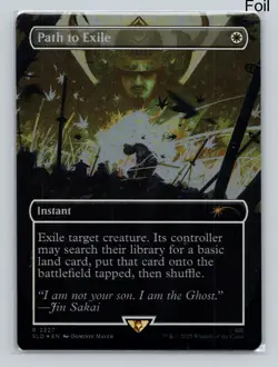 MTG Path to Exile (Rainbow Foil) R Secret Lair Drop 2227 NM Ghost of Tsushima - Image 1