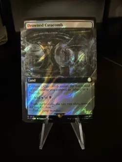 MTG Drowned Catacomb (Extended Art) (Surge Foil) (NM Foil) [Fallout] - Image 1