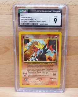 001 WOTC POKEMON 3 MOVIE BLACK STAR PROMO ENTEI #34 REVERSE HOLO FOIL CGC 9 - Image 1