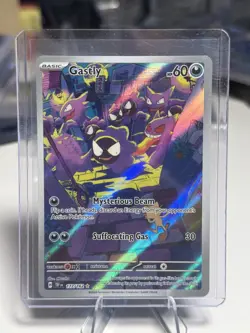 Pokemon TCG Gastly Temporal Forces Illustration Rare Card 177/162 - Image 1
