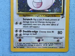 Pokemon Theme Deck Lightning Bug Base Set 2 Chansey Holo Card in Good Condition - Image 5