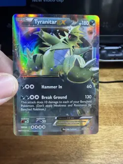 Pokemon TCG Tyranitar EX Holo Ultra Rare Card 42/98 Trading Card TCG - Image 1