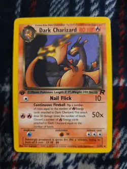 Pokemon TCG - Dark Charizard 21/82 1st Edition Non-Holo Team Rocket - Image 1