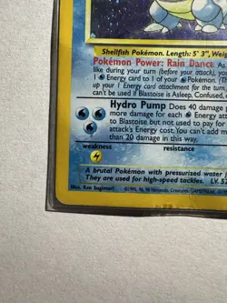 Pokemon TCG Blastoise Base Set 2 2/130 Holo x1 Swirl 💫 HP - Image 4