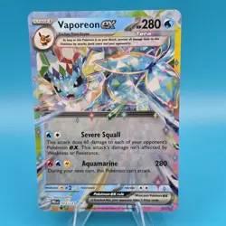 Pokemon Vaporeon ex 023/131 Sv: Prismatic Evolutions Holo - Image 1