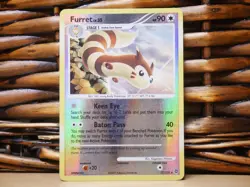 Pokemon FURRET 27/132 REVERSE HOLO RARE | MP Played | Secret Wonders | 2007 - Image 1