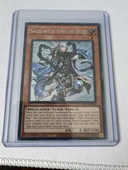 Yugioh Sage with Eyes of Blue BLC1-EN014 Silver Ultra Rare 1st Edition Near Mint - Image 1