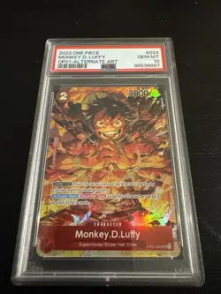 2022 One Piece OP01-Romance Dawn Monkey D. Luffy #024 Alt Art PSA 10 GEM MINT - Image 1
