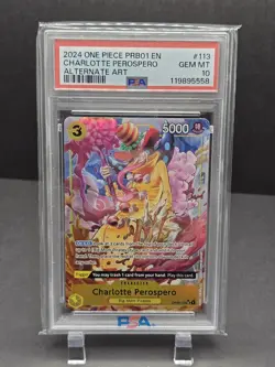 One Piece Prb01 English Charlotte Perospero Alternate Art Psa 10 - Image 1