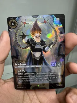 Mint! ENCHANTED Disney Lorcana Wilds Unknown Syndrome - Out for Revenge 238/204 - Image 1
