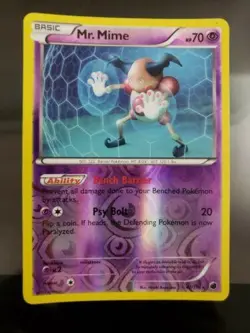 Mr. Mime - 47/116 - Pokemon Plasma Freeze Black & White Reverse Holo MP - Image 1