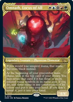 Showcase OMNATH, LOCUS OF ALL x4 mtg NM-M March of The Machine 4 Rare - Image 1