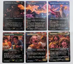 MTG Lord of the Rings Bilbo Birthday Scene Set Complete - 6 Borderless Cards - Image 1