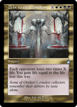 Debt to the Deathless RETRO FRAME FOIL, Ravnica Remastered, MTG NM/M - Image 1