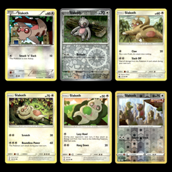 Slakoth Lot 101 Black White Dragons Exalted Pokemon Cards Collection Set - Image 1