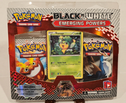 Pokemon Black & White Emerging Powers 3 Pack Blister + Sample Pack (Pansage) NEW - Image 1