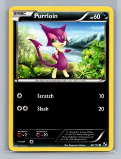 Black and White #66/114 Purrloin - Image 1