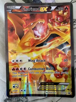 Charizard EX Jumbo XY121 Black Star Promo Card LP - Image 1