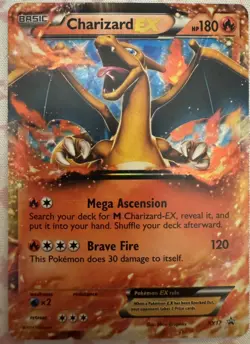 Pokemon Charizard EX XY Promo Holo Card XY17 Basic HP180 2014 English - Image 1