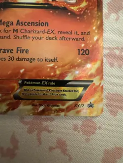 Pokemon Charizard EX XY Promo Holo Card XY17 Basic HP180 2014 English - Image 2