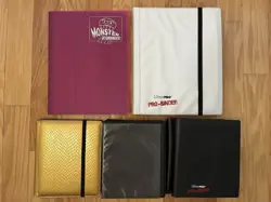 Lot of Used Ultra Pro/Monster/Legion/Other Card Game Binders (4 and 9-Pocket) - Image 1