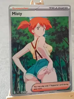 Misty Pokemon Trainer Full Art Sexy Waifu doujin ACG Custom Art Card - Image 2