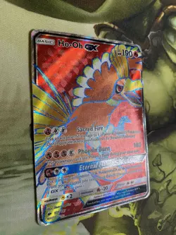 Ho-Oh GX (Full Art) 131/147 Sm-Burning Shadows Holo Pokemon TCG Card Dmg - Image 2