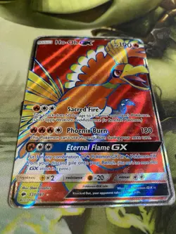 Ho-Oh GX (Full Art) 131/147 Sm-Burning Shadows Holo Pokemon TCG Card Dmg - Image 3