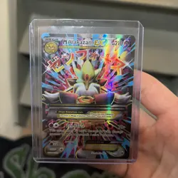 Pokemon TCG Mega-Alakazam-EX Fates Collide Holo Card 118/124 Full Art Ultra Rare - Image 1