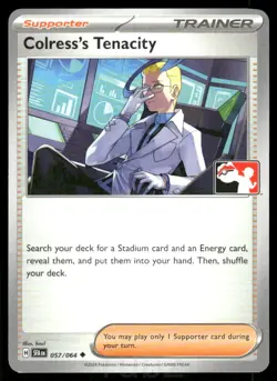Colress's Tenacity 057/064 Uncommon Prize Pack Series Cards Pokemon Near Mint - Image 1