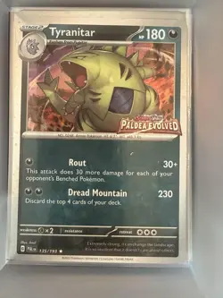 Miscellaneous Cards & Products #135/193 Tyranitar (Paldea Evolved Stamp) - Image 1