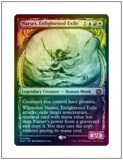 Narset, Enlightened Exile, Showcase Art Foil, Magic the Gathering MTG NM - Image 1