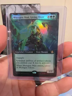 Mutagen Man, Living Ooze Extended Art Teenage Mutant Ninja Turtles Foil MTG TMNT - Image 1