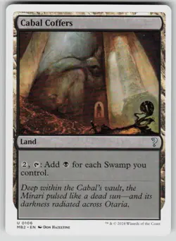 Cabal Coffers (White Border) Uncommon Mystery Booster 2 106 MTG Near Mint 2024 - Image 1