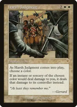 MTG Invasion --- HARSH JUDGMENT --- RARE! NM! Magic the Gathering! - Image 1