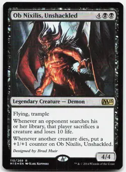 Ob Nixilis, Unshackled *Foil* M15 110 NM-LP - Image 1
