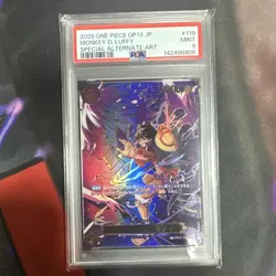 Bandai One Piece OP13 OP09-119 Monkey D. Luffy Leader JP 2025 PSA 9 Alt Art - Image 1