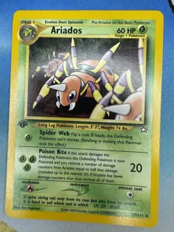 Ariados 27/111 1st Edition Neo Genesis WOTC Pokemon Card - Image 1