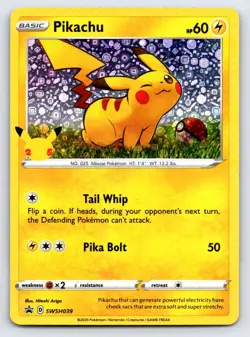 Pikachu SWSH039 Holo Promo Miscellaneous Cards & Products Pokemon Near Mint - Image 1