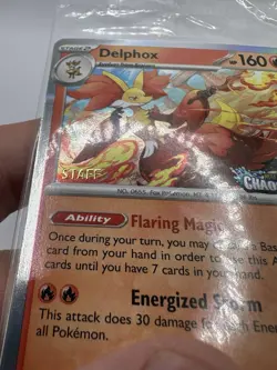Pokemon TCG Chaos Rising Staff Prerelease Promo Pack Sealed 4 Cards - Image 2