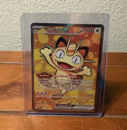 Pokemon Meowth ex 107/088 Holo EX Basic 170 HP English TCG Card - Image 1